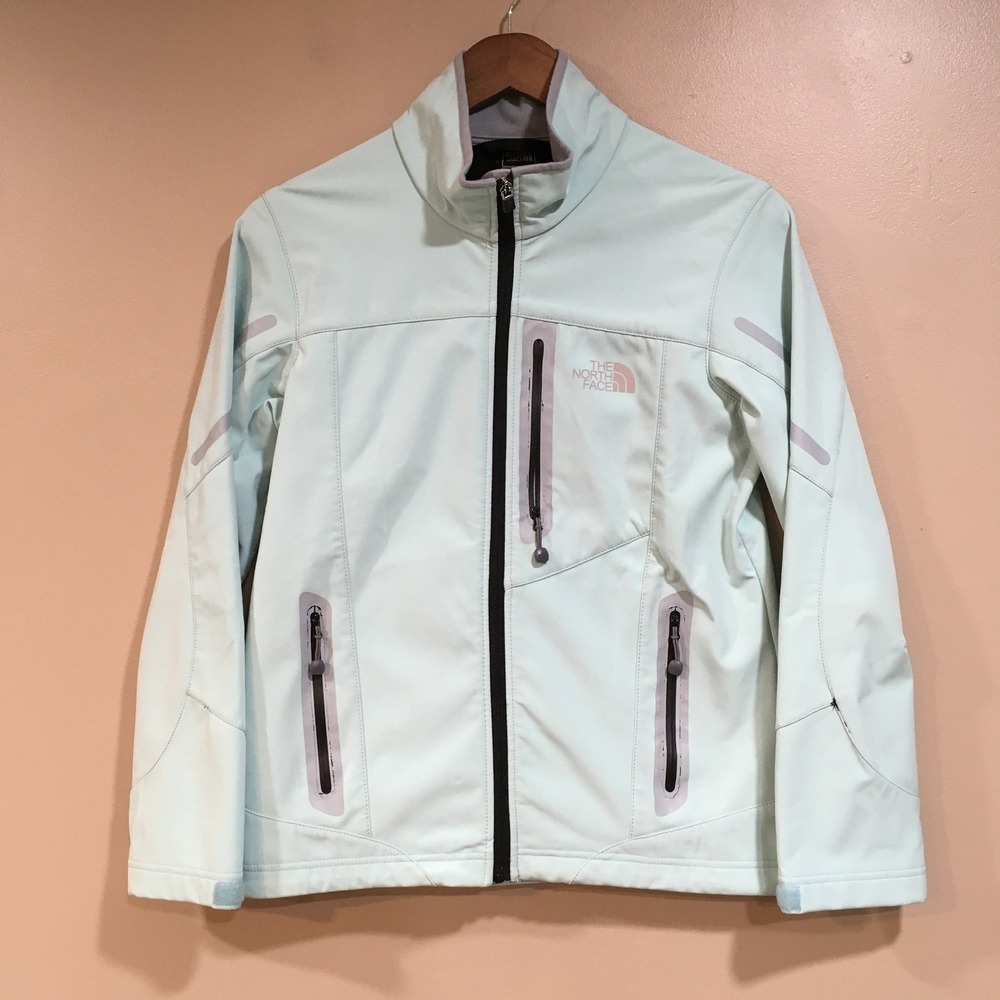 The North Face Flight Series Softshell Jacket Womens M Mint Green Outdoor Hiking